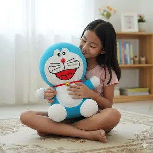 Boneka Doraemon ketawa 30cm lucu murah boneka untuk hadiah