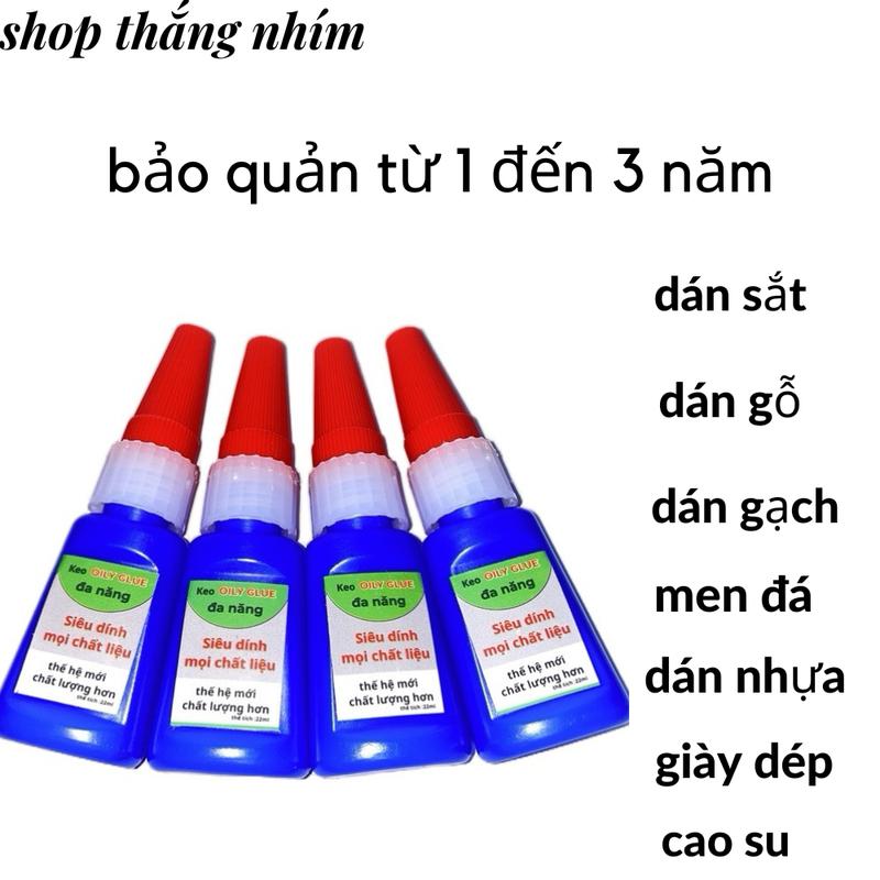 Combo 4 lọ keo OILY GLUE đa năng gấp 50 lần keo 502