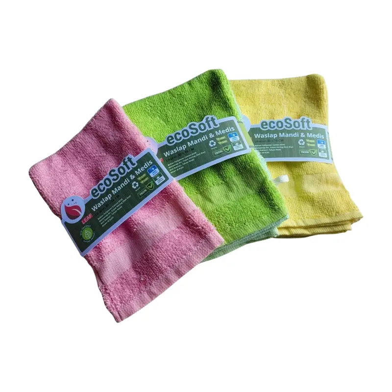 Waslap Ecosoft Eva's Leaf Standar Bayi dan Medis 2