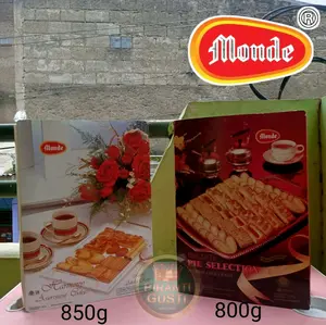 biskuit monde pie selection dan pie harmony Rendah gula