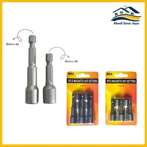 [ASJ] Mata Bor Roofing Magnet Hex Adaptor Bit / Mata Sok Roofing / Kunci Baut Drilling Baja Ringan Magnetic