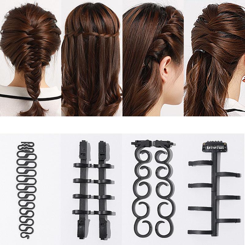 Dụng Cụ Bện Tóc, Nhựa Pháp, Dụng Cụ Bện Tóc Cho Nữ Mới, Phụ Kiện Dễ Dàng, Dụng Cụ Tạo Thời Trang Tóc Xoắn Tóc, Thích Hợp Cho Salon Nữ, Dụng Cụ Tự Làm 5