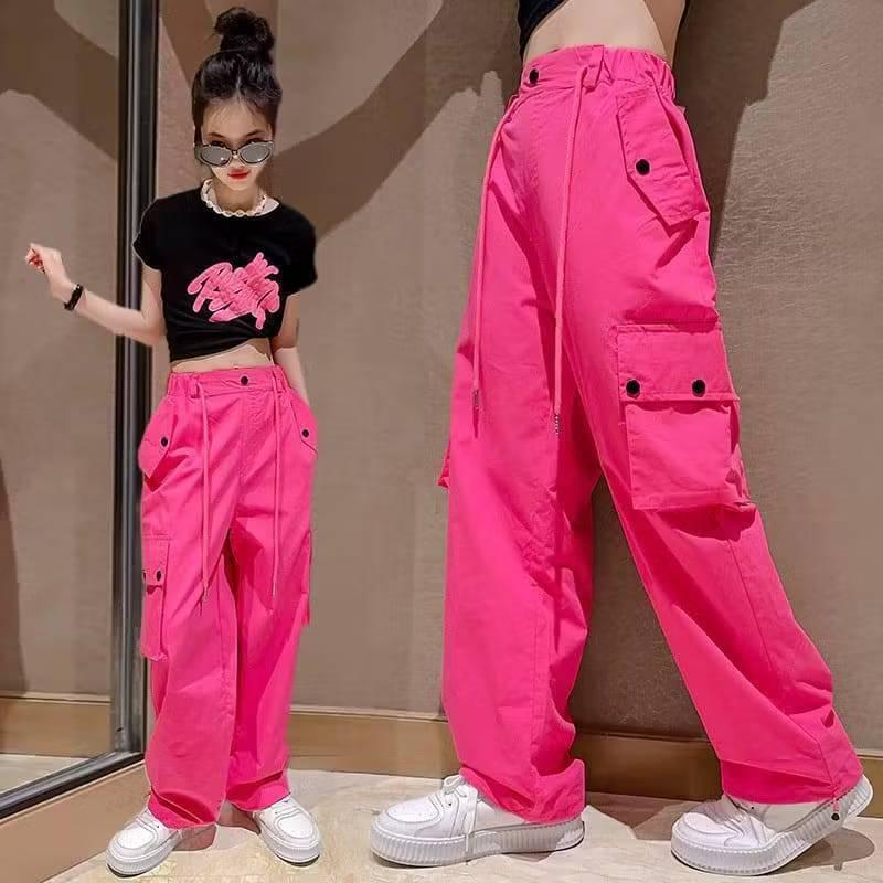 Product Introduction of NEW arrival!!! Celana kulot cargo anak perempuan lospant Hip Hop usia 6-15tahun | Cargo Kancing Anak Perempuan Terbaru 28