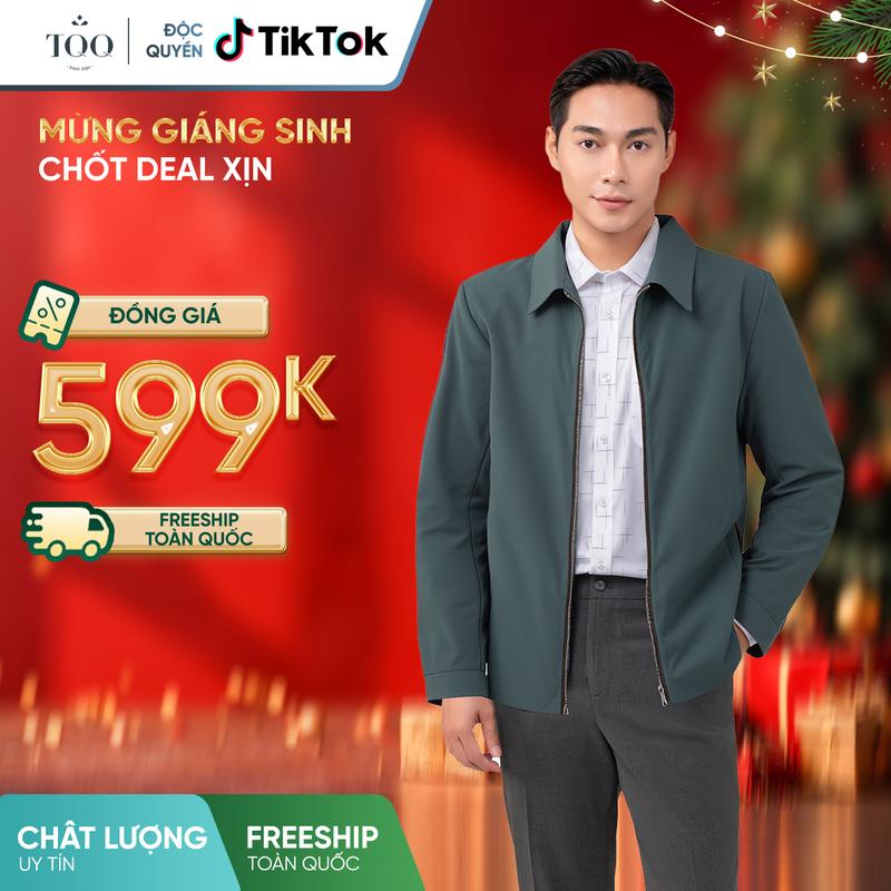   ĐỒNG GIÁ 599K SIZE 2XL-3XL  TQQ Áo khoác gió nam công sở K2L2311  K2L2323 K2L2320 KH32271 cổ đức sang trọng 2 lớp hiện đại chống gió lùa giữ ấm tốt Menswear Jacket 