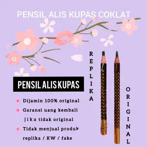 Original 100% Eyebrow Pensil Alis Tarik Benang  COKLAT &HITAM  Biasa dipakai MUA