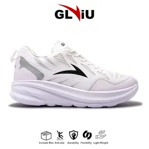 Sepatu Running GLVIU V1 Sneakers Casual Pria Wanita Olahraga Lari Jogging Outdoor - White