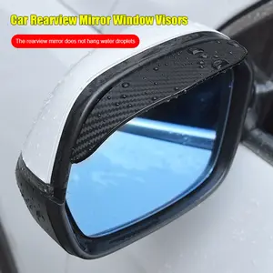 Pelindung Kaca Spion Mobil PVC Carbon Talang Air Spion Mobil/Topi Penahan Pelindung Air Spion/Kaca Spion Mobil