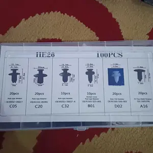 [Kreasiva] 100 Pcs Baut Rivet Klip Serbaguna Bemper Body Spakbor Motor Mobil Universal