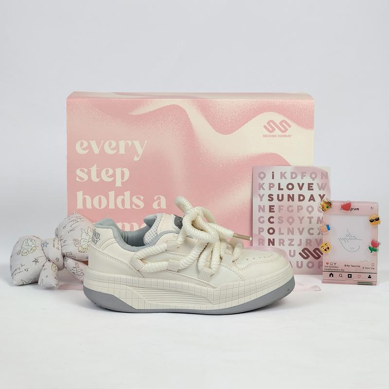 Giày Thể Thao Sneaker Nam Nữ Second Sunday New Symbol Đế Tăng Chiều Cao 4cm SK09