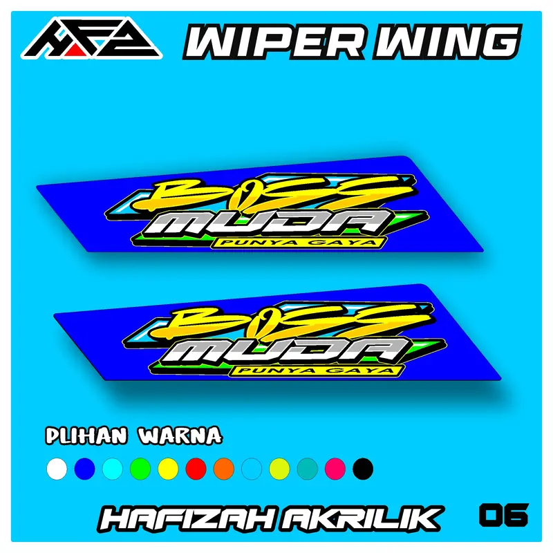 variasi wiper wing mobil pick up grandmax,l300,carry.traga,kijang,panther banyak pilihan warna kode006 3