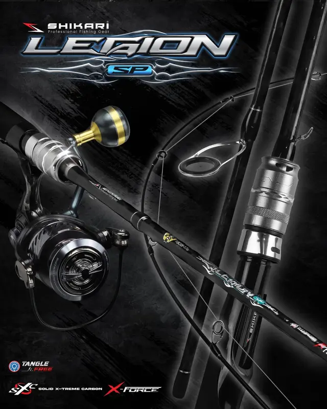 Joran Pancing SHIKARI LEGION 180cm Carbon Solid (12kg - 15kg) Full Eva Murah - Toms Fishing 1