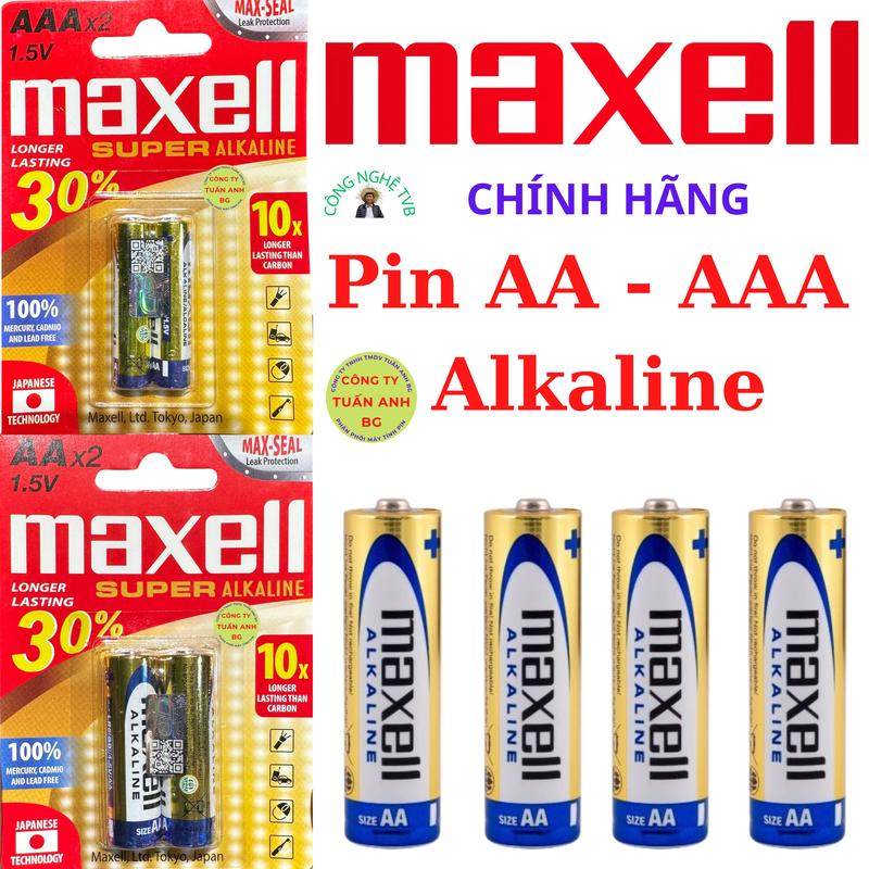 Pin Kiềm Alkaline Maxell AA/AAA 1.5V dùng cho chuột máy tính, máy tính Casio fx580vnx, Flexio 799VN, Vinacal 680