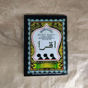Buku IQRO cara cepat belajar membaca Al-Quran kecil Hitam