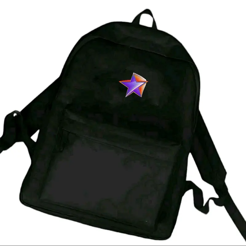 Tas RANSEL SEKOLAH dan Perempuan Pria Remaja SD SMP SMA Terbaru Gambar BINTANG Kekinian Terlaris COD (Bisa Bayar di Tempat) Hitam Canvas 4