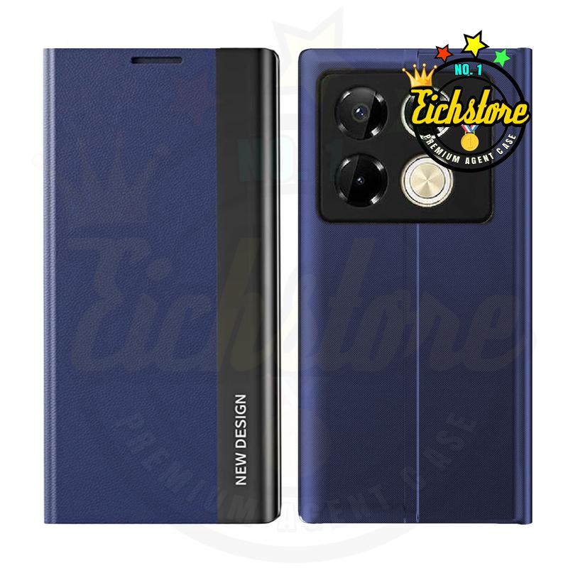 Casing Electro Untuk infinix Note 40 Pro 5G Smart Windows Flip Case Casing HP Premium Super Full 360 Degree Mewah Flip Cover Auto Lock Case Kesing Kulit COD Bayar Di Tempat 3
