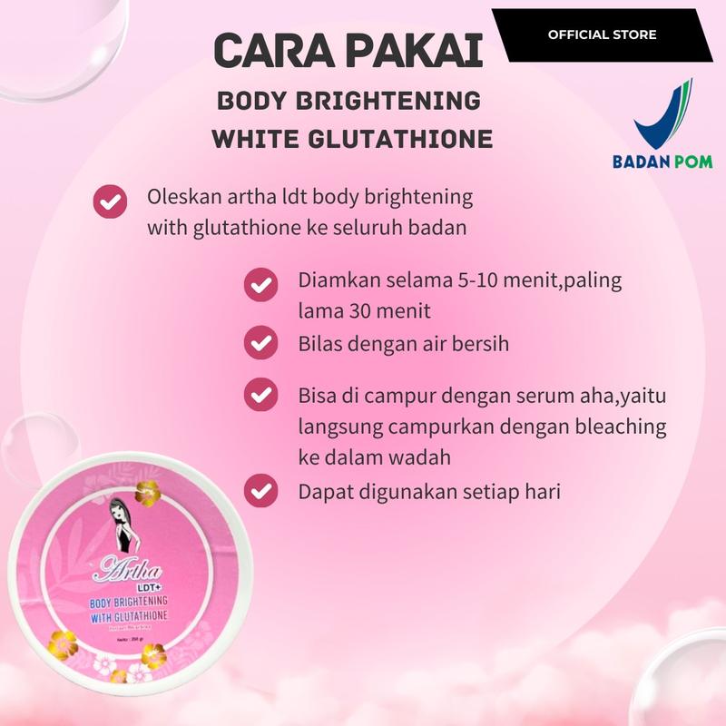 [ARTHA LDT] BUY BLEACHING + AHA BODY SERUM [BRIGHTENING WITH GLUTATHIONE & COLLAGEN]  Lightening Wanita 2