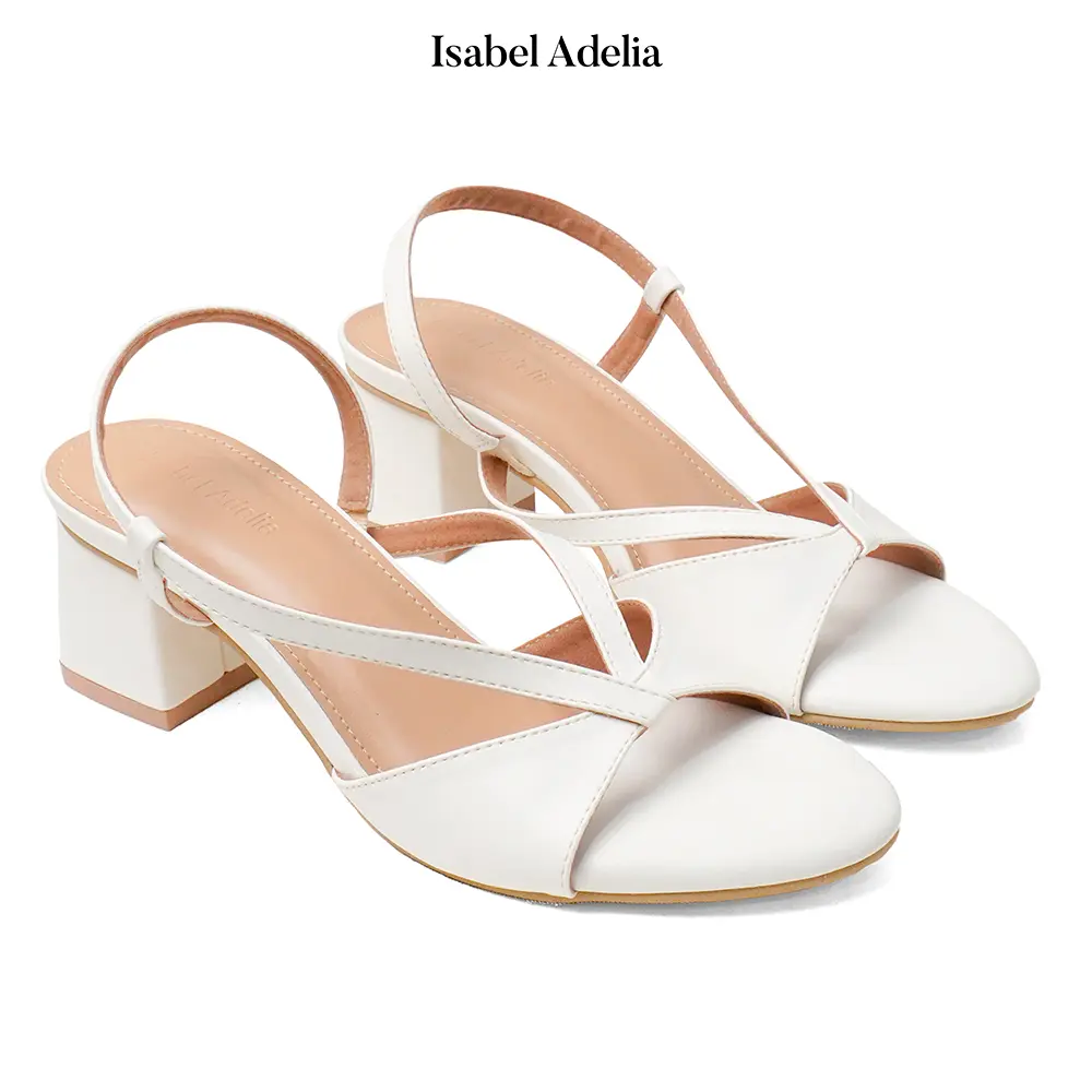 Isabel Adelia EIRA Heels Tali Wanita Sepatu Wisuda Elegan Hak Tahu 5 cm Kekinian Korean Style