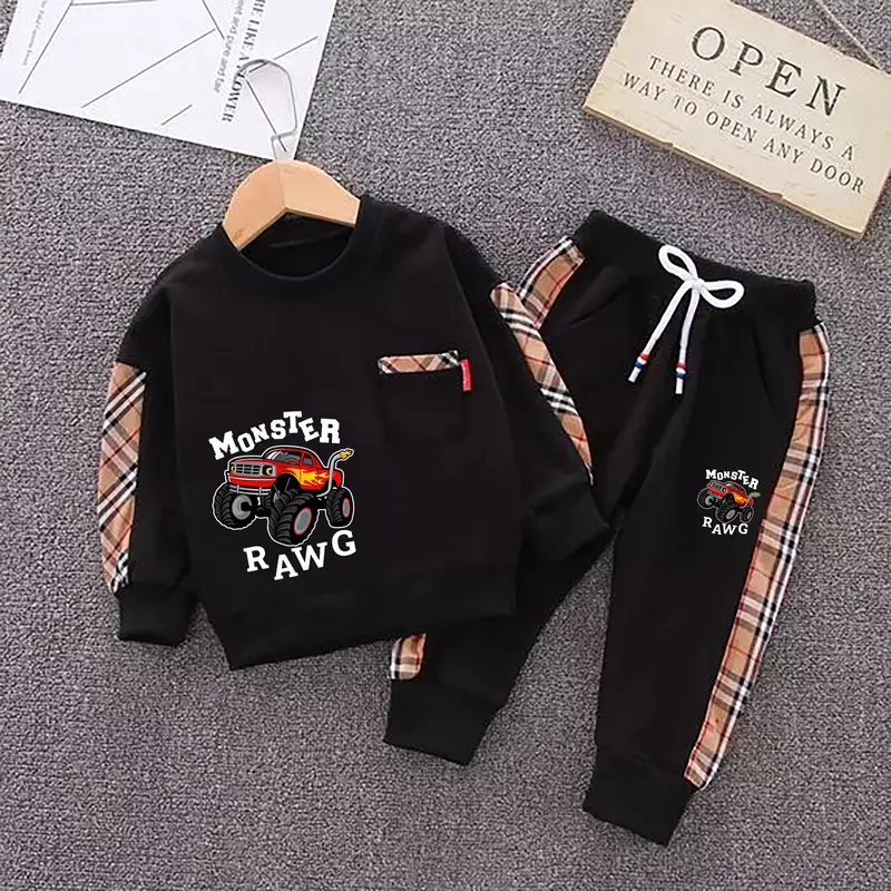 Setelan joger anak monster rawg viral/ Setelan anak Lucu usia 1-6 tahun 0