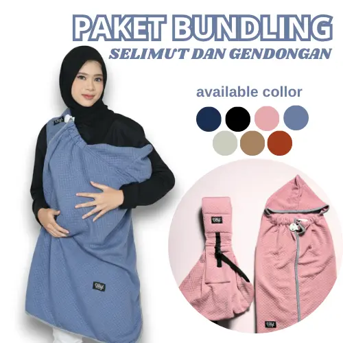 Deryl Paket Bundling Selimut On The Go dan Gendongan Diamon Adjustable Multifungsi