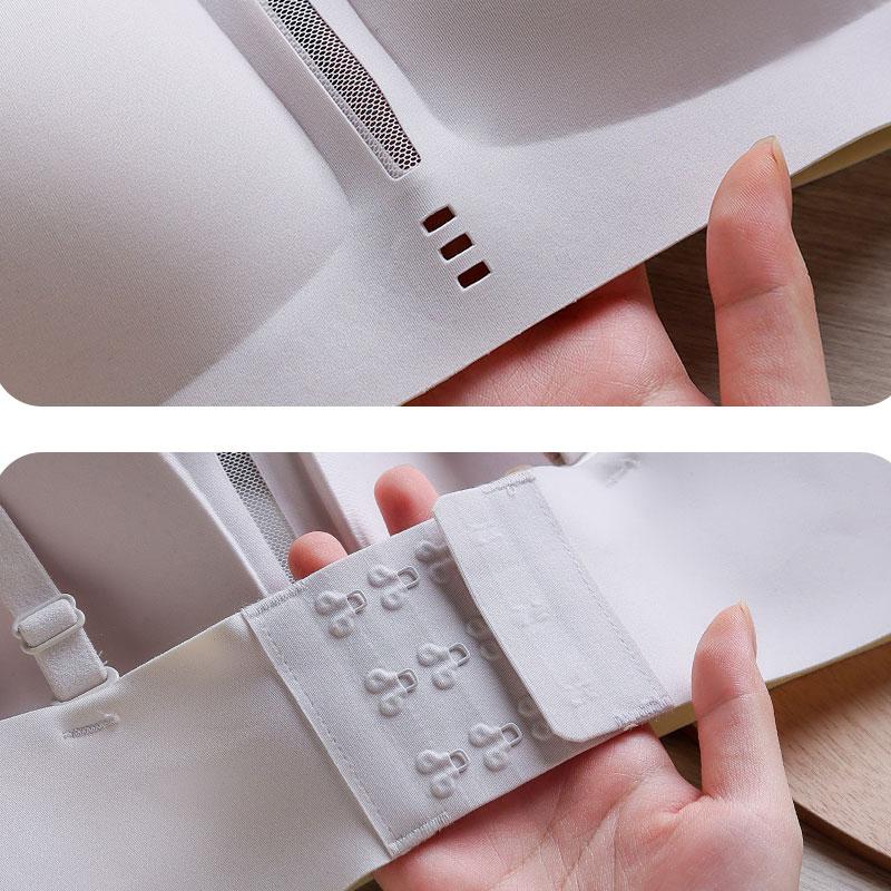 GEMER Bra Wanita Bisa Dilepas tali Tanpa Kawat Cup Penuh Lembut Seperti Sutra Ukuran B-C, Kait 3 Baris, Campuran Nilon yang Lembut, Ringan, dan Nyaman.