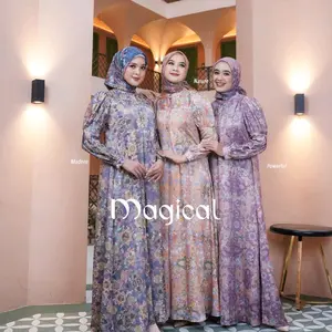 ARABELLE SCARF SERIES MAGICAL DRESS HIJAB TERBARU PATTERN MEWAH ELEGAN PREMIUM EKLUSIF PERFECT SILKY PREMIUM GAMIS MODERN GAMIS PESTA TERBARU ARABELLE OFFICIAL SHOP KUDUS