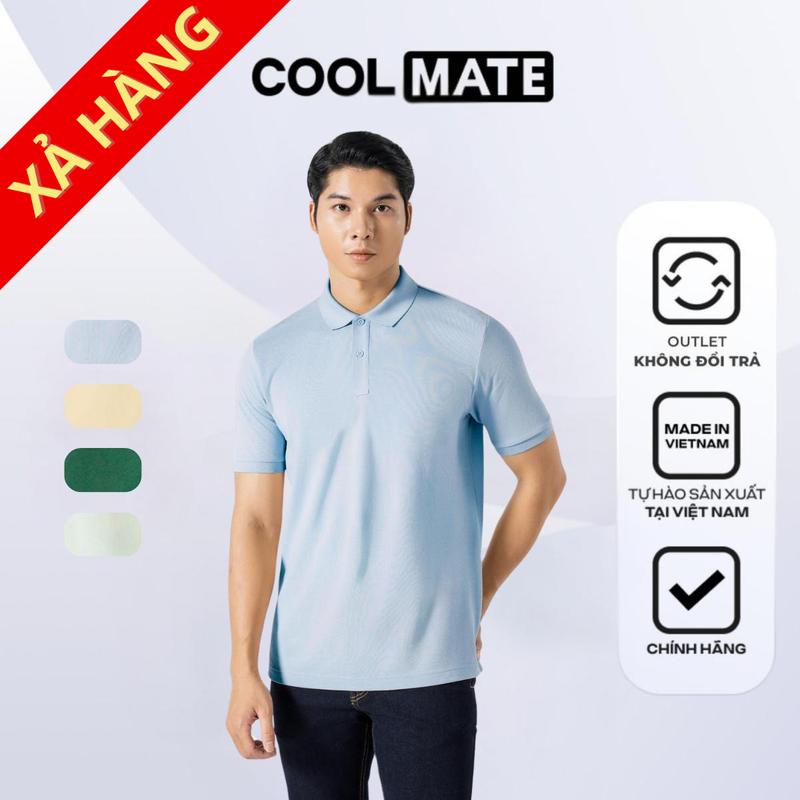   OUTLET Không đổi trả  Áo Polo Nam Pique Cotton Úc - Ngắn Tay Có Cổ - Coolmate 