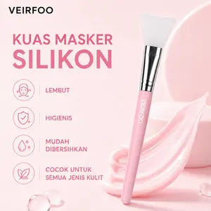 VEIRFOO Pink Brush | Silicone Brush for Applying Mask or Makeup Base