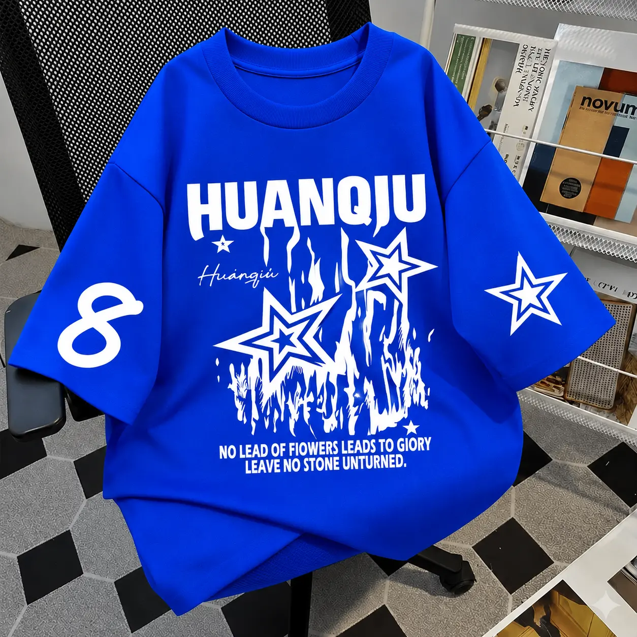 atasan  Streetwear FlameStar 08 baju retro style pria wanita kaos vinttage cowo cewe atasan lengan pendek style kekinian