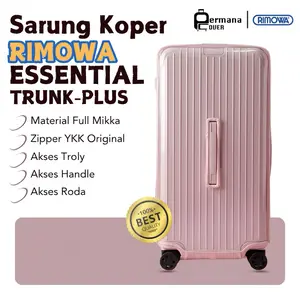 Rimowa Sarung Koper Cover Suitcase Essential Trunk Plus Mica Spiral Anti Sobek Zipper High Quality