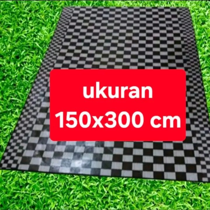karpet spon plastik jumbo 150x300 cm anti rontok termurah