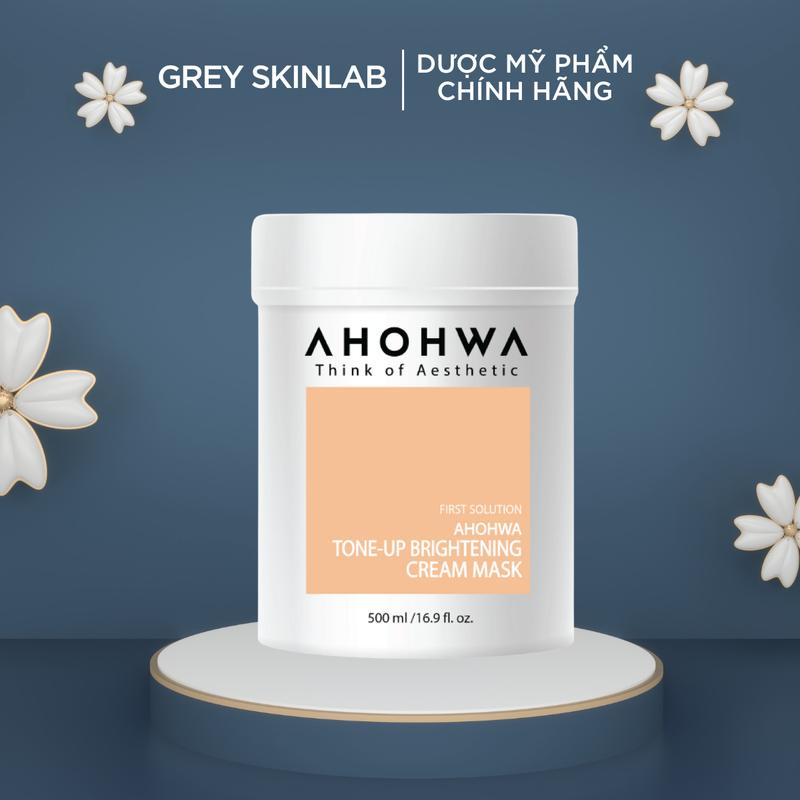 Mặt Nạ Ủ Trắng Dạng Kem AHOHWA Tone-Up Brightening Cream Mask 50g~100g - Dưỡng Da Trắng Sáng Tự Nhiên