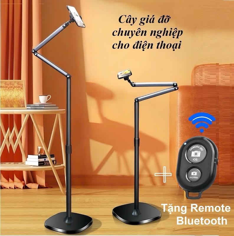 Tặng Remote Cây giá đỡ chân quay chữ Z L01 có tay xoay dài cho điện thoại chuyên nghiệp dùng chụp hình quay video vlog livestream linh hoạt Citycase