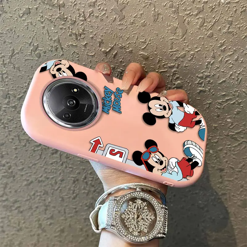 Untuk Xiaomi Redmi A3 Casing dengan Gaya Kawaii casing Cincin pelindung kamera logam Casing Pelindung Casing Feminim Casing Anti Gores A3x Casing dengan gambar Casing Motif Kartun Casing Lembut Casing Silikon 2