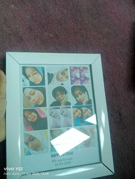 Product Review of ￼KADO GRID Foto Frame + LED | 12 Foto Frame/ GIFT FRAME / Kado Ulangtahun / Wisuda / Graduation/ Pernikahan / Anniversary / Foto GIFT BOX pvc untuk dinding kamar tidur unicorn wallpaper from s**w 0