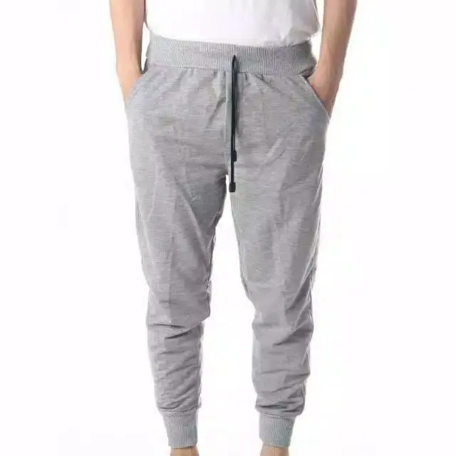 Celana Jogger Training Polos Pria & Wanita Unisex Korean Style Abu Pants Sport