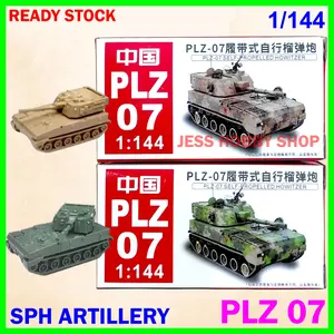 Miniatur 1/144 Artileri PLZ-07 Norinco Self Propelled Howitzer Tank PLZ07 4D Model Kit Mini Militer