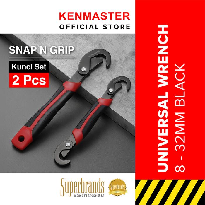 Gambar Kenmaster Kunci Serbaguna KM-076 HITAM 8-32 MM / Universal Snap n Grip / Kunci Inggris Serbaguna - KCWM007 dari Kenmaster Official Store Kota Administrasi Jakarta Utara Tokopedia