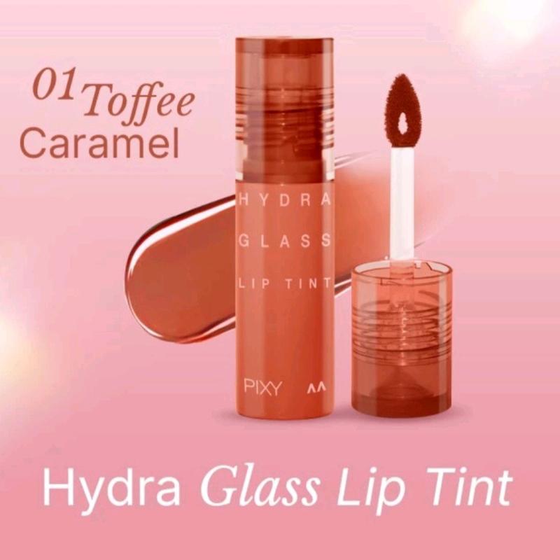 PIXY Hydra Glass Lip Tint - Tampilan Bibir Glossy dan Staining Tahan Lama - Berry, Lipstick, Gradasi, Kering, Lipcream, Lasting,Ombre, Cherry Liptint 5