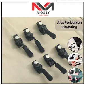 MOSSY Zipper Repair Tool / Alat Perbaikan Ritsleting Tas Kepala Ritsleting Dapat Dilepas Alat Bot Pengganti Gratis Ritsleting Kepala Ritsleting