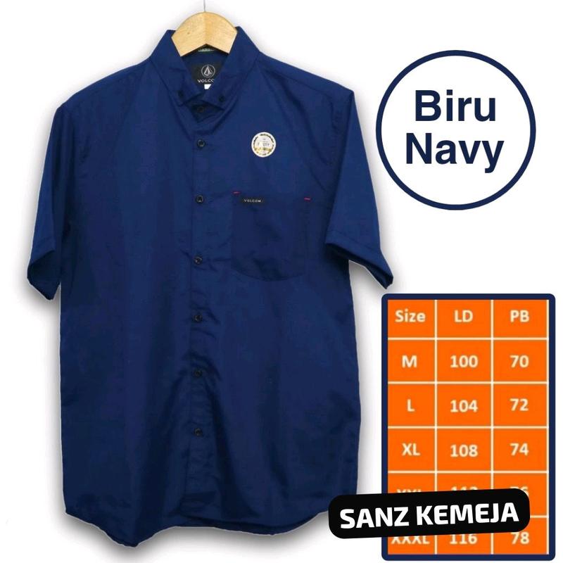 Kemeja Polos Slimfit Pria 4 Pcs Bahan Katun 100% - Hitam/Putih/Maroon/XL - Casual, Formal, Basic slim fit shirt 8