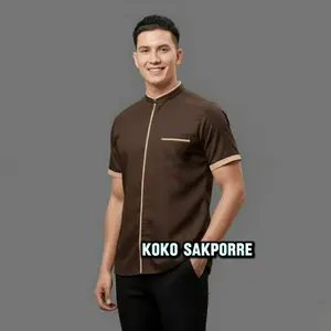 Sakporre Baju Koko Pria Lengan Pendek | baju Koko Hamizul Lengan Pendek Pria Dewasa