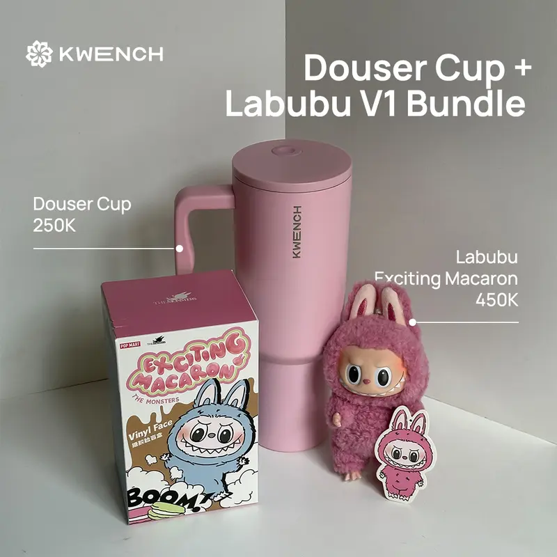 LABUBU V1 Exciting Macaron x Kwench Tumbler Bundle [LIVE EXCLUSIVE] 0