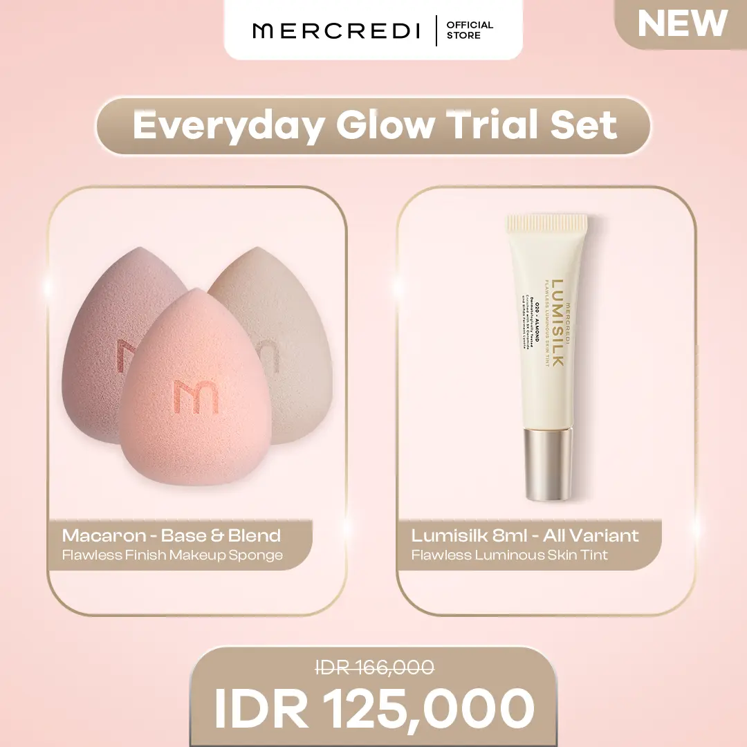 MERCREDI -  Everyday Glow Trial Set (Sponge Macaron & Skintint)