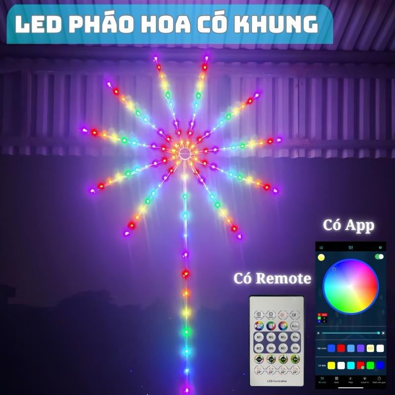  Đèn LED pháo hoa chống nước - đường kính 1 mét -Nhiều hiệu ứng đẹp mắt -Có điều khiển cầm tay và App điện thoại 