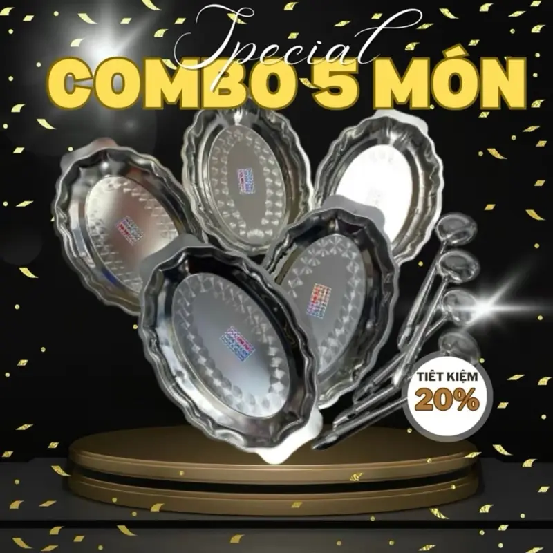 COMBO 5 DĨA NÉ BÒ TẶNG 5 VÁ ,HẤP GÀ XÀO BÒ SÂU LÒNG