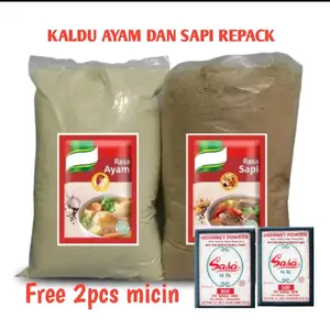 (PROMO) Bubuk Penyedap Bonus 2 Pcs  mecin sasa500 Rasa Ayam Dan Sapi Bumbu