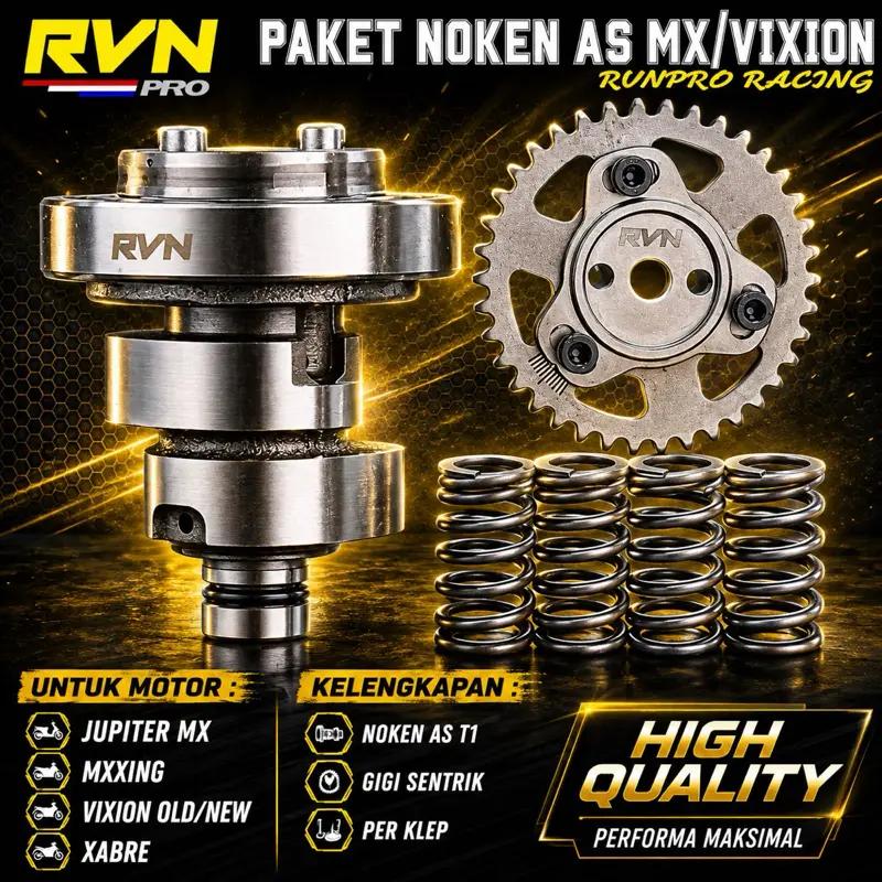 PAKETAN NOKEN AS RVN RACING CAM JUPITER MX VIXION MXKING MXKING R15 OLD ...