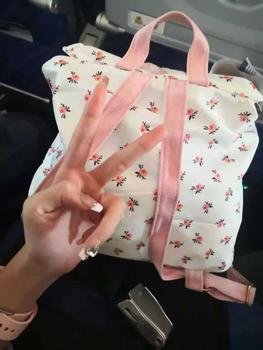 Product Review of BuzzBag - Tas bahu ins kanvas bunga lucu tas sekolah wanita berkapasitas besar korea import fashion kuliah tas ransel laptop backpack tas sekolah wanita backpack lucu korea tas korean style tas sekolah muat banyak tas ransel wanita lucu from u**5 0