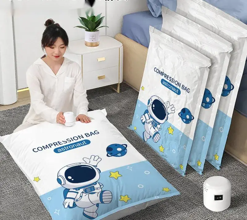 Vacuum Compression Bag Thickened Household Storage and Pumping Quilt Clothes Clothing Cotton Quilt Dedicated Organize the Bag