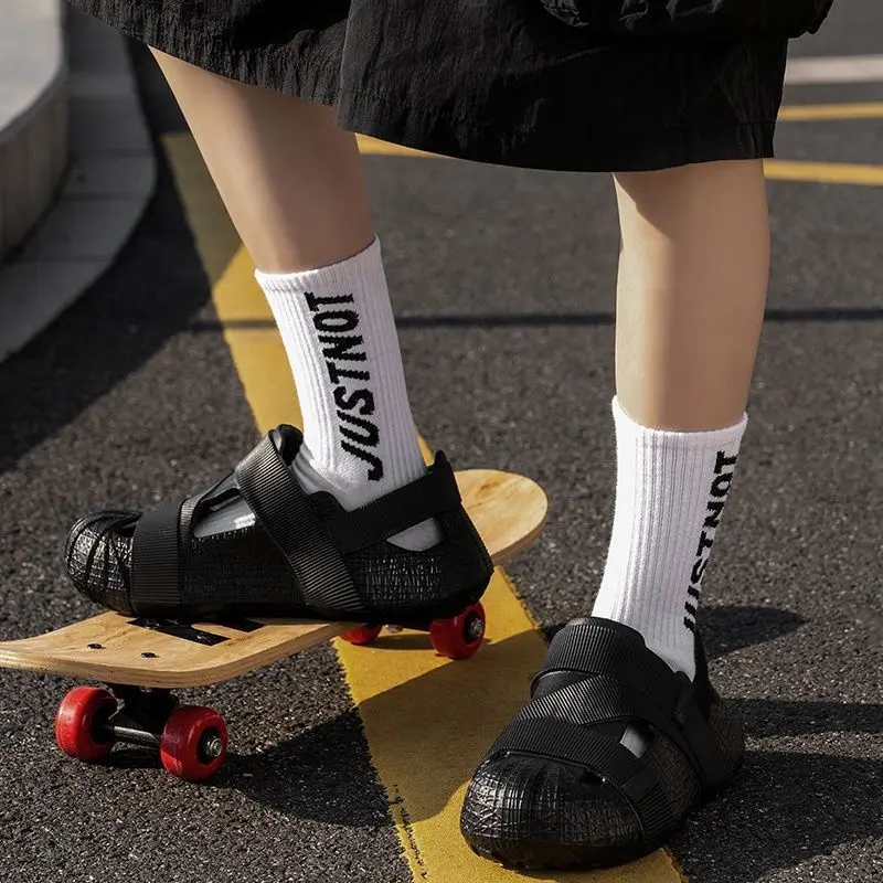 Sandal Pria & Wanita Premium  Model Baim/Clog Terbaru 2024 | Sol 4cm Super Empuk  + Anti Licin  Waterproof & Mudah Dicuci!" Karet Sendal Shoes 0